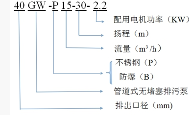 排污泵型号含义